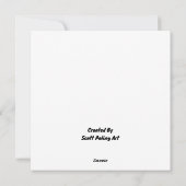 Drei französische Hennen Feiertagskarte (Rückseite)