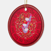 Drei französische Hennen Keramikornament (Links)