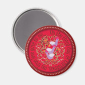 Drei französische Hennen Magnet (Vorderseite/Rückseite)