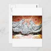 Drei französische Hennen Postkarte (Vorne/Hinten)