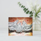 Drei französische Hennen Postkarte (Stehend Vorderseite)