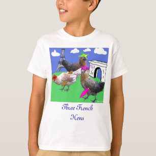 Drei französische Hennen T-Shirt