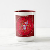 Drei französische Hennen Tasse (Zentrum)