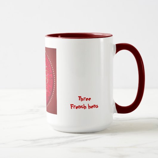 Drei französische Hennen Tasse (Rechts)