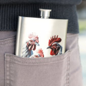 Drei französische Hens Faith Hope Wohltätigkeit Cu Flachmann (Beispiel)