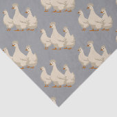 Drei französische Hühner-Ausschnitt-Stift 3 Seidenpapier (Ausschnitt)