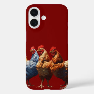 Drei französische Hühner Glaube Hoffnung Nächstenl iPhone 16 Hülle