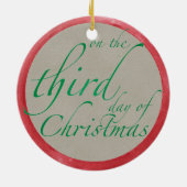 Drei französische Hühner Weihnachtsschmuck (Hinten)