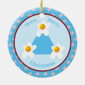 Drei französische Hühner - Zolljahr Keramik Ornament (Hinten)