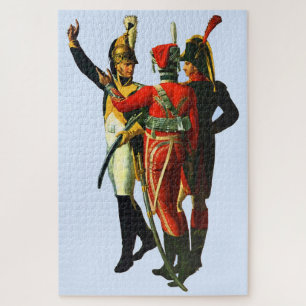 drei französische Soldaten um 1800 Puzzle
