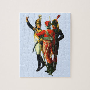 drei französische Soldaten um 1800 Puzzle