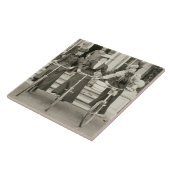 Drei Frauen auf Fahrrädern, frühe 1900s (b/w Foto) Fliese (Seite)