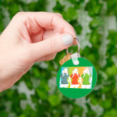 Drei Frauen farbiger Schlüsselanhänger