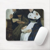 Drei Frauen in Kirche, 1882 Mousepad (Mit Mouse)