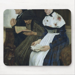 Drei Frauen in Kirche, 1882 Mousepad