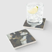 Drei Frauen in Kirche, 1882 Steinuntersetzer (Seitenansicht)