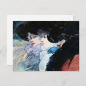 Drei Frauen in Profil, schöne Kunst, Postkarte (Vorne/Hinten)