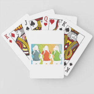 Drei Frauen Spielkarten