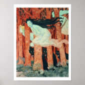 Drei Frauen und drei Wölfe (w/c) Poster (Vorne)