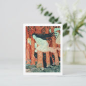 Drei Frauen und drei Wölfe (w/c) Postkarte (Stehend Vorderseite)