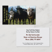 Drei Freund-Mastvieh Visitenkarte (Vorne/Hinten)