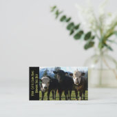 Drei Freund-Mastvieh Visitenkarte (Stehend Vorderseite)