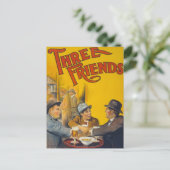Drei Freunde Filmposter Postkarte (Stehend Vorderseite)