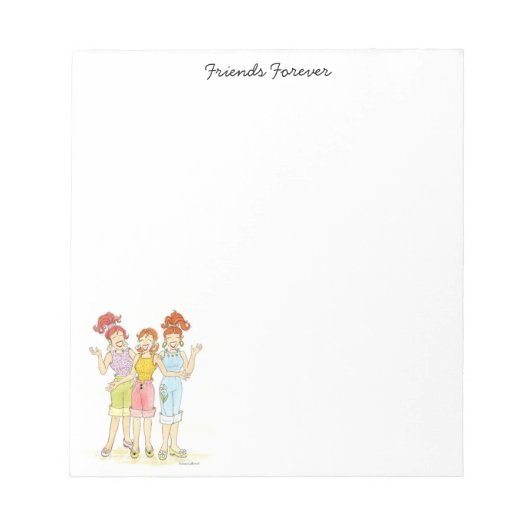 Drei Freunde für immer Notizblock (Vorderseite)