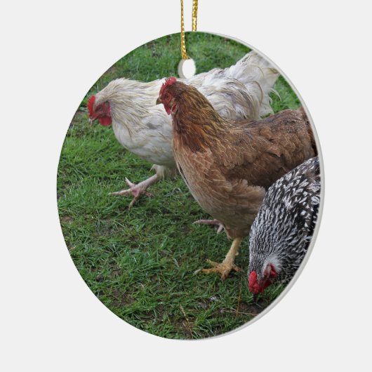 Drei Freunde Keramik Ornament (Links)