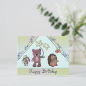 Drei Freunde Postkarte (Stehend Vorderseite)