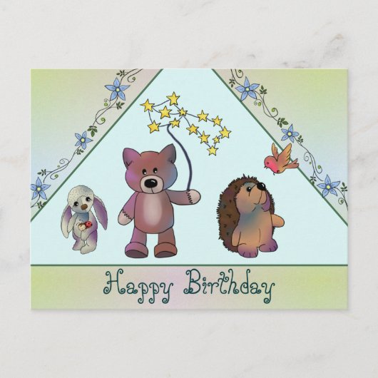 Drei Freunde Postkarte (Vorderseite)