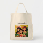 Drei Freunde Print Design Tote Tasche (Vorne)