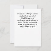 Drei freundliche Strauße Einladung (Rückseite)