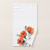 Drei fröhliche, langgestampfte rote Pflaumen 2 Badhandtuch Set (Handtuch)