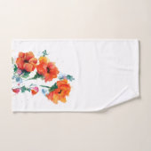 Drei fröhliche, langgestampfte rote Pflaumen 2 Badhandtuch Set (Handtuch)