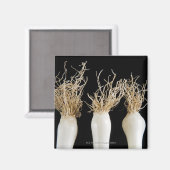 Drei Frühlingszwiebeln Magnet (Vorderseite/Rückseite)