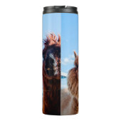 Drei Funny Alpacas Thermosbecher (Rückseite)