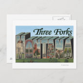 Drei Gabel, Montana Postkarte (Vorne/Hinten)