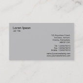 Drei Gänge v3 - Gradient Y,M,B,R, Visitenkarte (Rückseite)