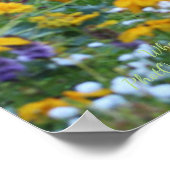 Drei Gärten Treffen Poster (Ecke)