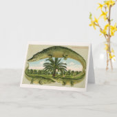 Drei Gatoren und eine Palme Karte (Gelbe Blume)