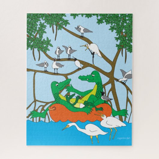 Drei Gators Jigsaw Puzzle (Vertikal)