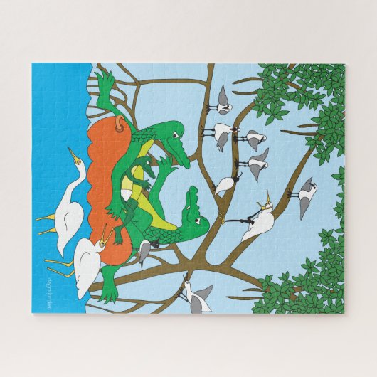 Drei Gators Jigsaw Puzzle (Horizontal)