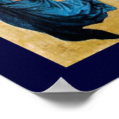 DREI GEBIETE IN BLAU POSTER (Ecke)