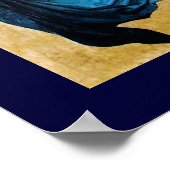 DREI GEBIETE IN BLAU POSTER (Ecke)