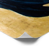 DREI GEBIETE IN BLAU POSTER (Ecke)