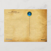 DREI GEBIETE IN BLAU POSTKARTE (Rückseite)