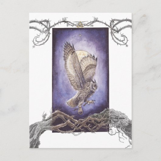 Drei gefahrene Ringe Postkarte tragen (Vorderseite)