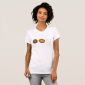 Drei gefüllte Donut Doughnut Breakfast T-Shirt (Vorne ganz)