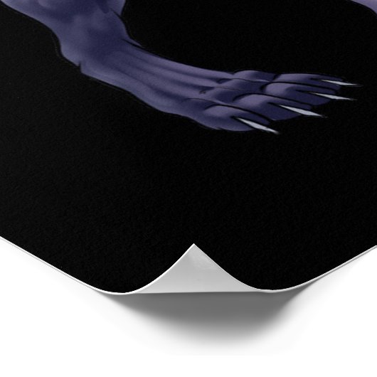 Drei gehackte Hunde Cerberus Poster (Ecke)